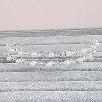 Women\'s Rhinestone Headpiece-Wedding Special Occasion Casual Office Career Outdoor Headbands 1 Piece