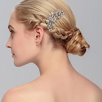 Women\'s Rhinestone Headpiece-Wedding Special Occasion Casual Office Career Outdoor Hair Combs 1 Piece