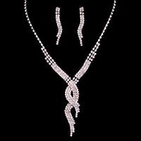 Women\'s/Ladies\' Alloy Wedding/Party Jewelry Set With Rhinestone