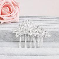 Women\'s Rhinestone Headpiece-Wedding Special Occasion Casual Office Career Outdoor Hair Combs 1 Piece