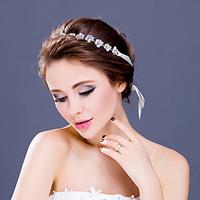 womens flower girls rhinestone alloy headpiece wedding special occasio ...