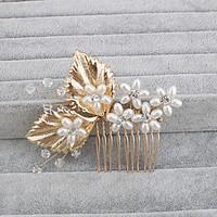 Women\'s Pearl Headpiece-Wedding Special Occasion Casual Office Career Outdoor Hair Combs 1 Piece