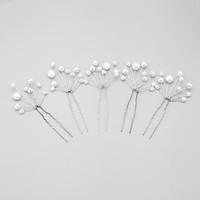 womenflower girl alloyimitation pearl hairpins with imitation pearl we ...