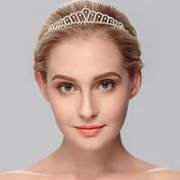 Women\'s Rhinestone Headpiece-Wedding Special Occasion Casual Office Career Outdoor Tiaras 1 Piece