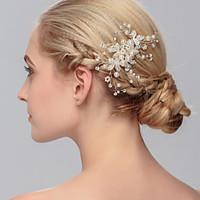 Women\'s Pearl Headpiece-Wedding Special Occasion Casual Office Career Outdoor Hair Combs 1 Piece
