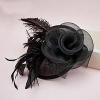 Women\'s Feather / Tulle / Net Headpiece-Wedding / Special Occasion Fascinators / Hats 1 Piece