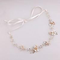 womens pearl rhinestone headpiece wedding headbands 1 piece