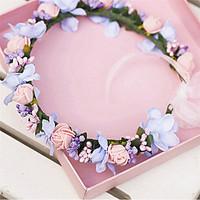 Women\'s / Flower Girl\'s Foam / Fabric Headpiece-Wedding / Special Occasion / Casual / Outdoor Wreaths 1 Piece