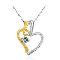 Women\'s Pendant Necklaces Heart Rhinestone Alloy Euramerican Fashion Jewelry ForWedding Special Occasion Anniversary Birthday Engagement