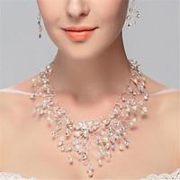 Women\'s Strands Necklaces Imitation Pearl Imitation Diamond Pearl Imitation Pearl Rhinestone Simulated Diamond Tassels White Jewelry