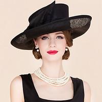 Women\'s Flax / Fabric Headpiece-Wedding / Special Occasion / Casual Fascinators / Hats 1 Piece