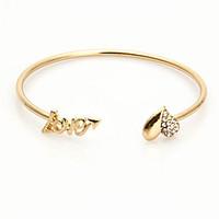 womens cuff bracelet fashion alloy heart cut jewelry for party special ...