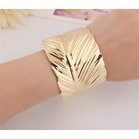 womens cuff bracelet fashion alloy leaf jewelry for party special occa ...