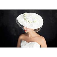 womens lace tulle flax headpiece special occasion fascinators 1 piece