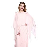 womens wrap capelets chiffon wedding beading