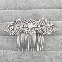 womens rhinestone crystal headpiece wedding hair combs 1 piece