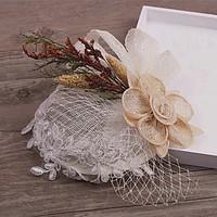 Women\'s Fabric Headpiece-Wedding / Special Occasion Fascinators 1 Piece