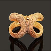 Women\'s Cuff Bracelet Gold / Silver Non Stone