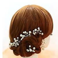 Women\'s Flower Girl\'s Alloy Imitation Pearl Headpiece-Wedding Special Occasion Hair Pin 5 Pieces