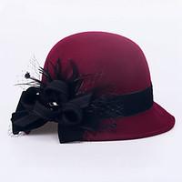 Wool Headpiece-Wedding Special Occasion Casual Office Career Outdoor Hats 1 Piece