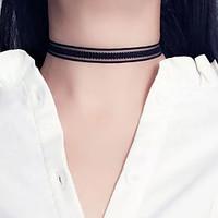 Women\'s Choker Necklaces Jewelry Single Strand Flower Lace Basic Unique Design Classic Jewelry ForWedding Gift Daily Casual Sports