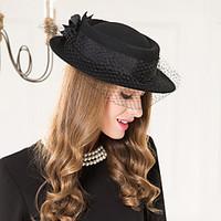Women\'s Basketwork Wool Net Headpiece-Wedding Special Occasion Casual Fascinators Hats 1 Piece