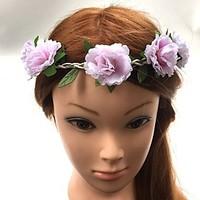 Women\'s Basketwork Fabric Headpiece-Wedding Special Occasion Headbands Flowers Hair Tie 1 Piece