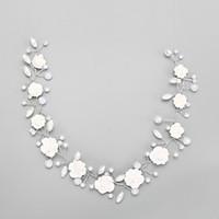 Women\'s Crystal Alloy Imitation Pearl Headpiece-Wedding Special Occasion Headbands 1 Piece