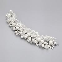 womens flower girls alloy imitation pearl cubic zirconia headpiece wed ...