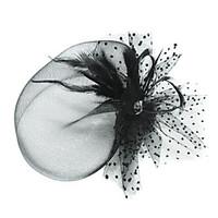 womens feather tulle headpiece special occasion birdcage veils