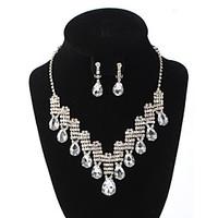 womens pendant necklaces rhinestone drop rhinestone zinc alloy rhinest ...