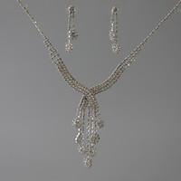 womens chain necklaces oval geometric rhinestone zinc alloy tassel rhi ...