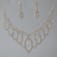 Women\'s Chain Necklaces Drop Irregular Rhinestone Zinc Alloy Rhinestone Geometric Jewelry ForWedding Party Special Occasion Birthday