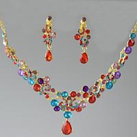 womens pendant necklaces drop irregular rhinestone zinc alloy rhinesto ...