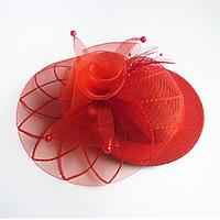 Women\'s Tulle / Fabric Headpiece-Wedding / Special Occasion Birdal Fascinators 1 Piece