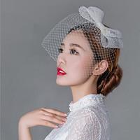 womens lace tulle net headpiece wedding special occasion casual outdoo ...