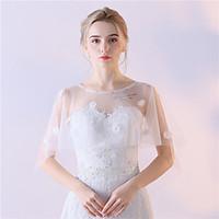 Women\'s Wrap Capelets Tulle Wedding Party/Evening Lace