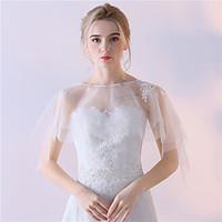Women\'s Wrap Capelets Lace Tulle Wedding Party/Evening Lace