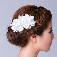 womens cubic zirconia fabric headpiece wedding special occasion flower ...