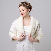 Women\'s Wrap Shrugs Faux Fur / Imitation Cashmere Wedding / Party/Evening Pattern