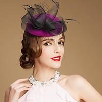 Women\'s Flower Girl\'s Wool Headpiece-Wedding Special Occasion Casual Outdoor Fascinators Hats