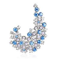 womens brooches fashion vintage rhinestone alloy flower jewelry for we ...