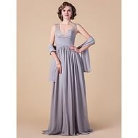 womens wrap shawls sleeveless chiffon silver wedding partyevening wide ...