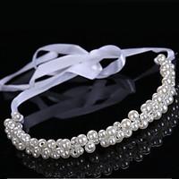 Women Pearl Headbands/Forehead Jewelry With Imitation Pearl Wedding/Party Headpiece