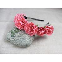 Women\'s Fabric Headpiece-Wedding / Special Occasion / Casual / Outdoor Wreaths 1 Piece