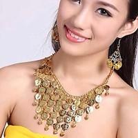 Women\'s Fashion Tassel Coins Jewelry Sets Including NecklaceEarring