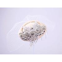 Women\'s Lace Rhinestone Net Headpiece-Wedding Special Occasion Outdoor Fascinators 1 Piece