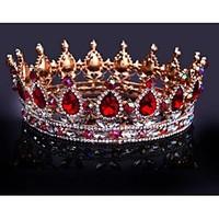 Women\'s Alloy Headpiece-Wedding Tiaras 1 Piece Blue / Red Pear