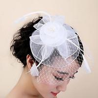 womens feather headpiece wedding special occasion hair clip 1 piece