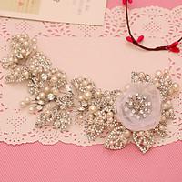 Women\'s Rhinestone / Tulle / Imitation Pearl Headpiece-Wedding / Special Occasion Headbands 1 Piece